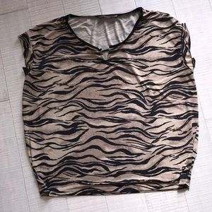 RARE! Flowing Fun stripe print blouse The Limited